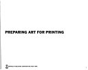 Preparing art  for printing /