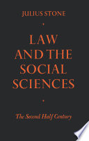 Law and the social sciences in the second half century