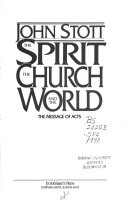 The Spirit the Church and the world : the message of Acts /