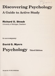 Discovering psychology : a guide to active study to accompany David O Myers /