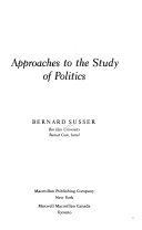 Approaches to the study of politics /