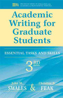 Academic Writing for Graduate Students : Essential Tasks and Skills /
