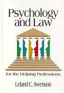 Psychology and law for the helping professions /
