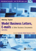 Model business letters, emails and other business documents :