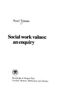 Social work values : an enquiry /