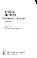 Political thinking : the perrenial question /