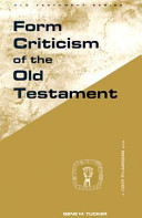 Form criticism of the Old Testament /