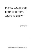 Data analysis for politics and policy /