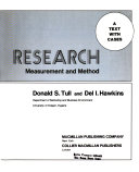 Marketing research : measurement and method : a text with cases /