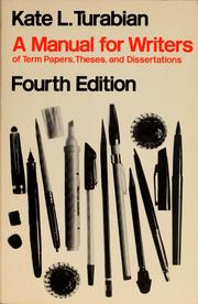 A manual for writers of term papers, theses and dissertations /
