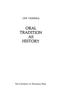 Oral tradition as history
