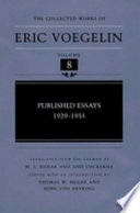 Published essays, 1929-1933
