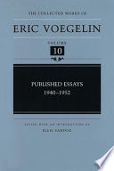 Published essays, 1940-1952