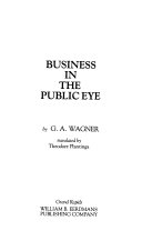 Business in the public eye /