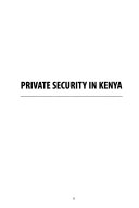 Private security in Kenya /