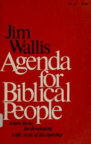 Agenda for Biblical people /