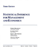 Statistical inference for Management and Economics /