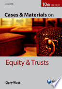 Cases & materials on equity & trusts /
