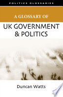 A glossary of UK government and politics