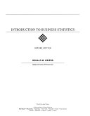 Introduction to business statistics /