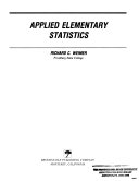 Applied elementary statistics /
