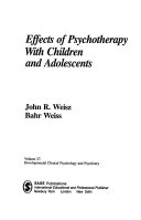 Effects of psychotherapy with children and adolescents /