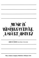 Music in Western culture : a short history /