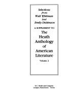 A supplement to the heath anthology of American literature /