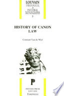 History of canon law /