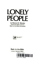 Lonely people/