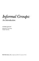 Informal groups : an introduction /