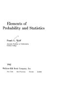 Elements of probability and statistics /