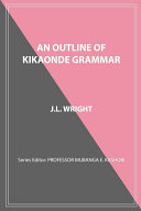 An outline of Kikaonde grammar
