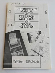 Instructor's manual for research methods... /