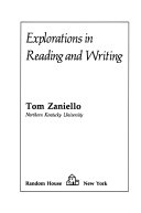 Explorations in reading and writing /