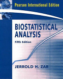 Biostatistical anlysis /